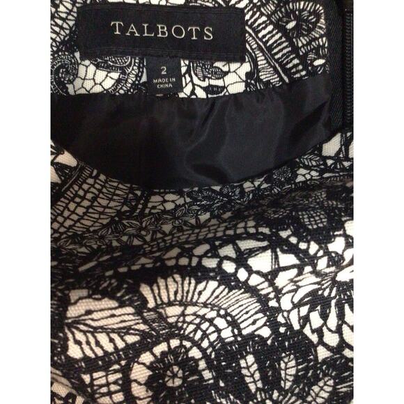 Talbots 2 Floral Cotton Pencil Skirt - Picture 5 of 8